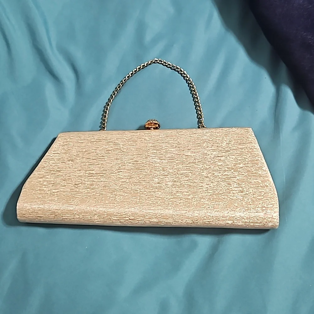 Vintage gold clutch
